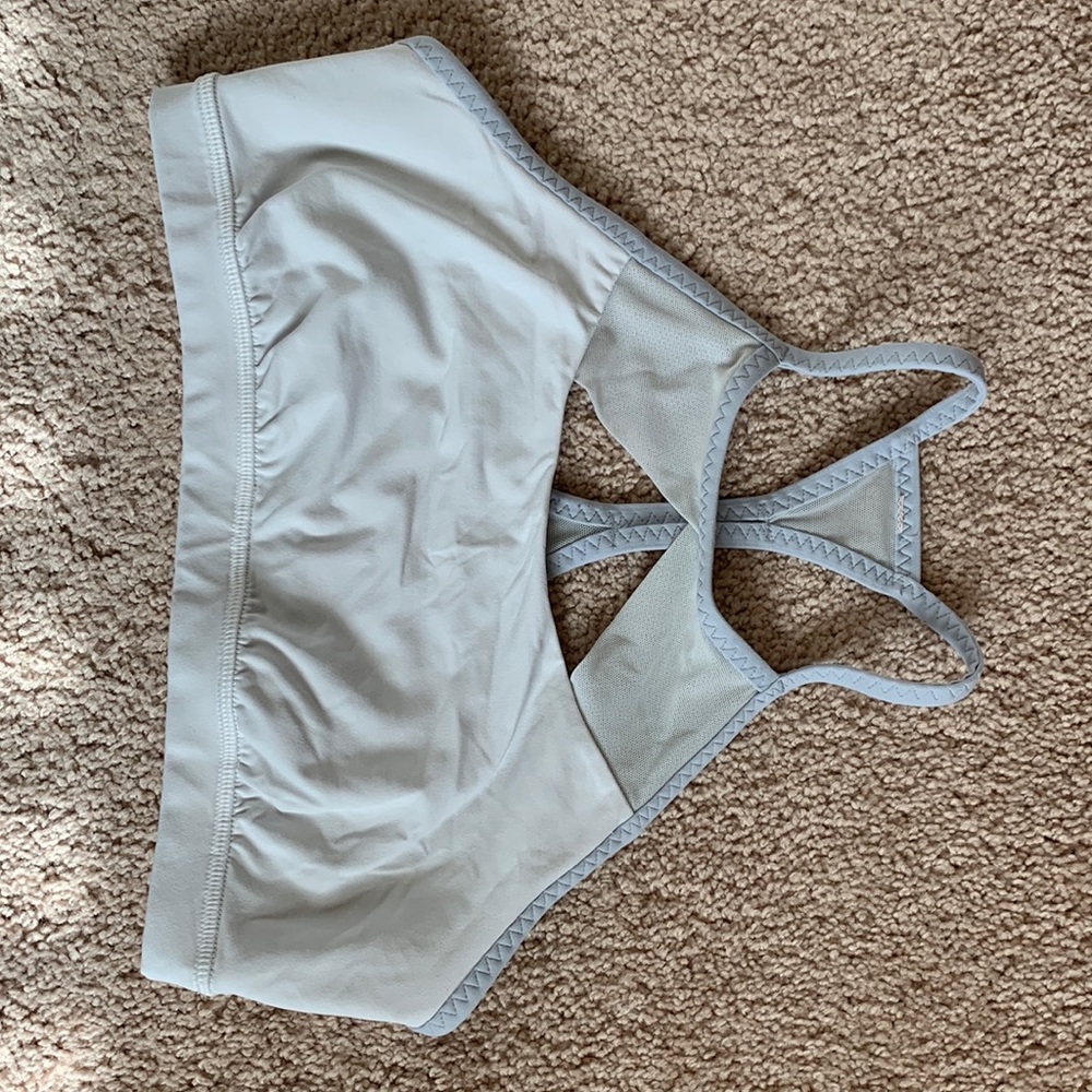 white Lululemon sports bra. Size medium.